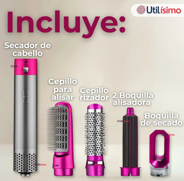 💖 Secador 5 en 1: El secreto para un cabello con volumen y estilo todos los días