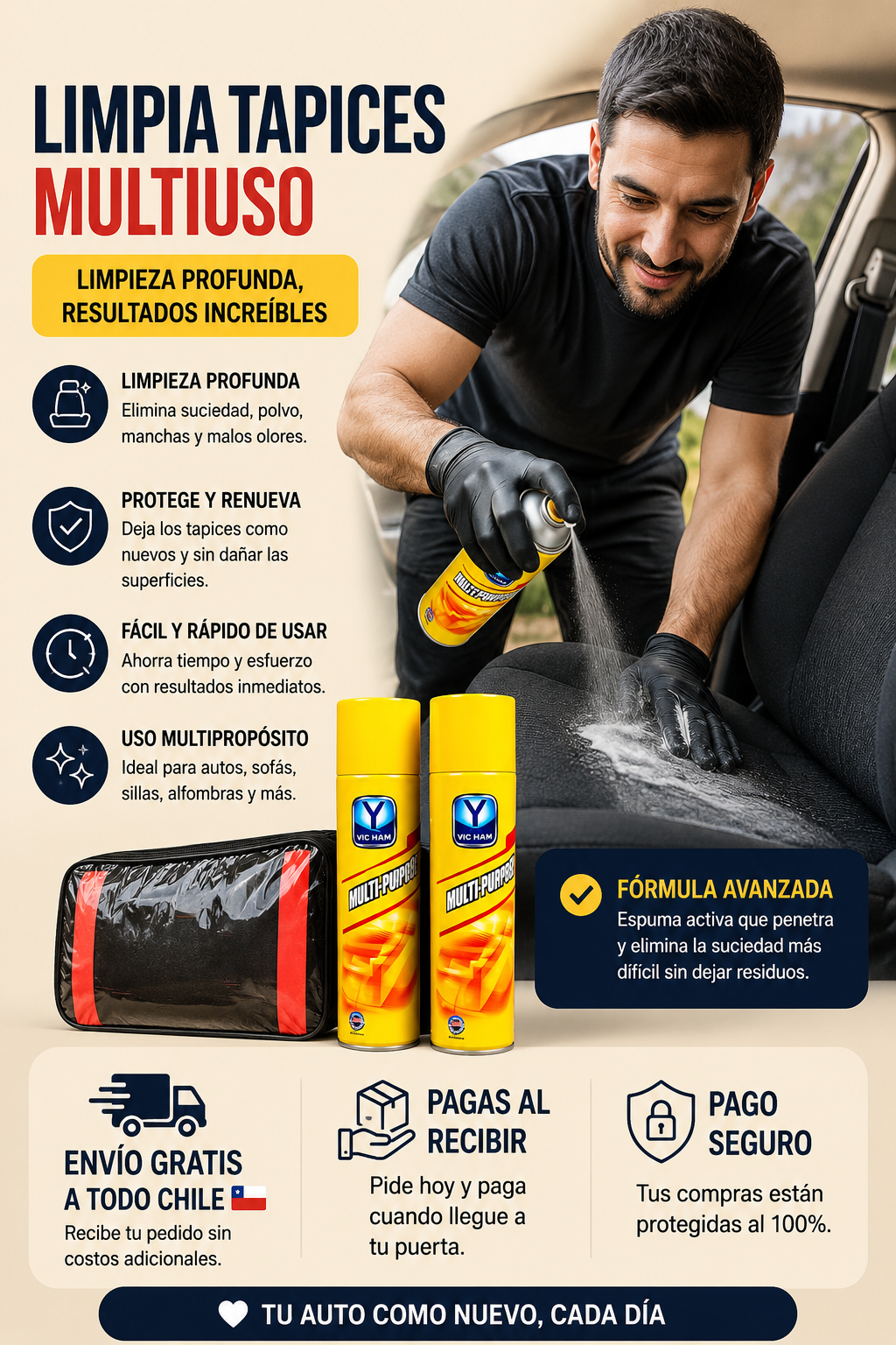 Espuma Limpiador de Tapiz