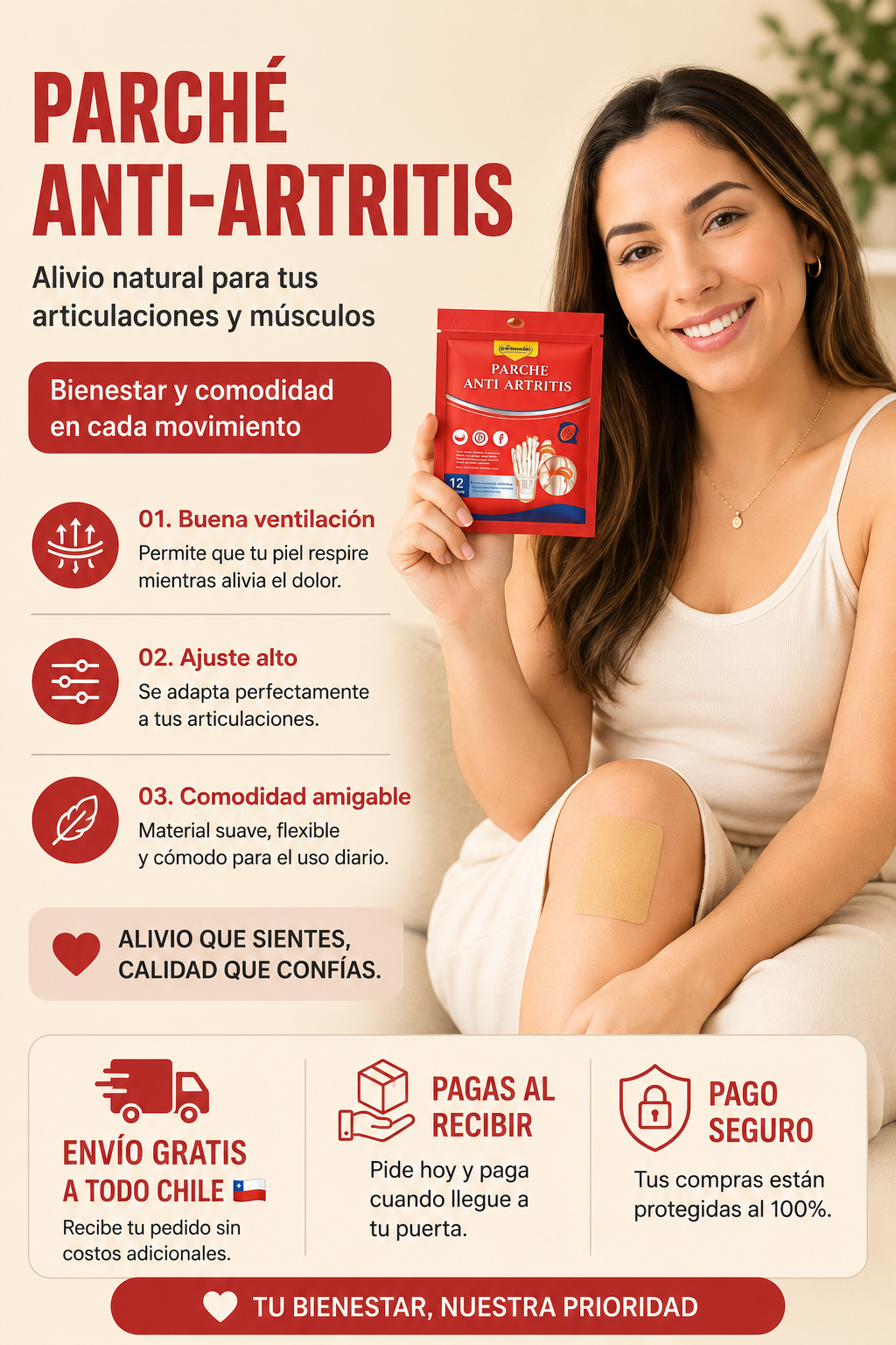 Parches Metabólicos para articulaciones (12 unidades)